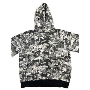 LRG Lifted Research Group Hoodie Lumberjack AOP Graffiti Hip Hop Y2K Vintage S